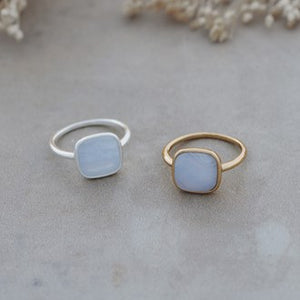 Ala Mode Ring - Silver/Blue Lace Agate