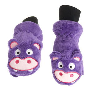 Kids UPF50+ Winter Mitts - Hippo (3-6 Years)