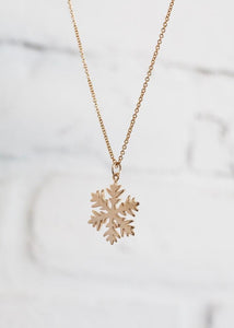 Snowflake Pendant - Gold