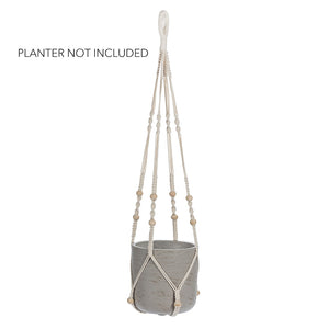 Macrame Planter Hanger with Beads