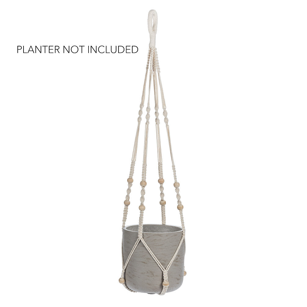 Macrame Planter Hanger with Beads