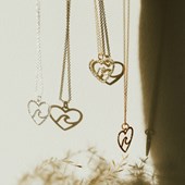Beach Lovers Necklace - Gold