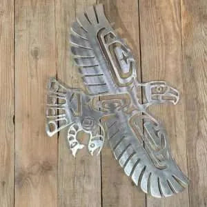 Eagle Brushed Steel First Nations Wall Art