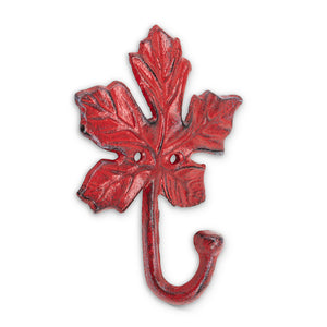 Red Maple Leaf Iron Hook