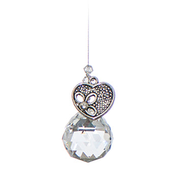 C370 Pewter Heart Chakra Suncatcher