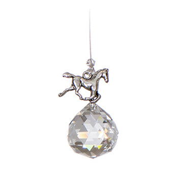 C370 Pewter Horse Chakra Suncatcher