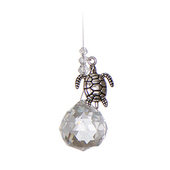 C370 Pewter Turtle Chakra Suncatcher