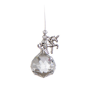 C370 Pewter Unicorn Chakra Suncatcher