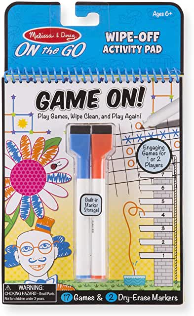Game On! Wipe-Off Activity Pad