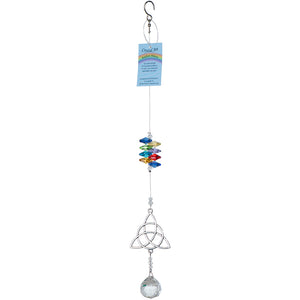 C590 Celtic Trinity Suncatcher – Dark