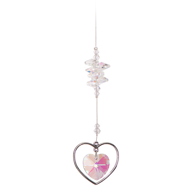 C600 Double Heart Suncatcher - AB