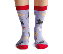 Load image into Gallery viewer, Cats In Hats Socks - For Her
