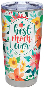 Floral Best Mom Ever Insulated Tumbler