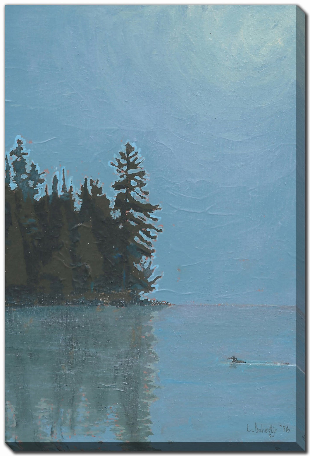 The Loon Canisby Lake Canvas