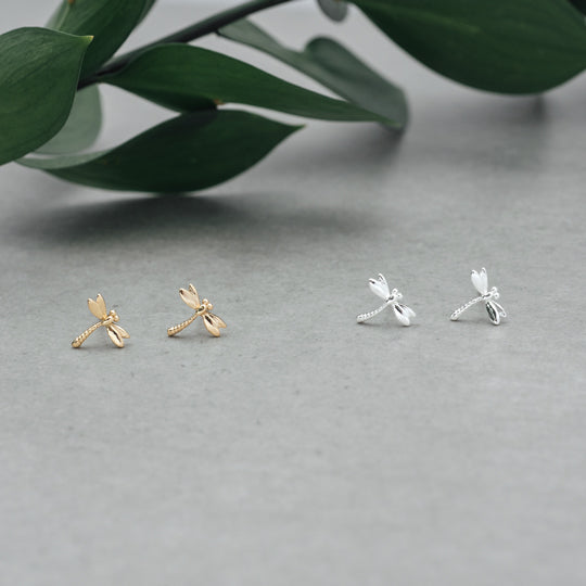 Dragonfly Studs - Gold