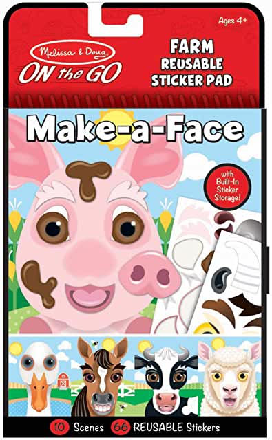 Farm - Make-A-Face Reusable Stickers