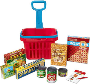 Fill & Roll Grocery Basket Play Set