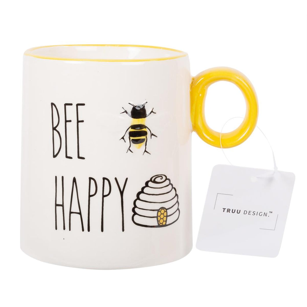 Bee Happy Ceramic Mug FINAL SALE