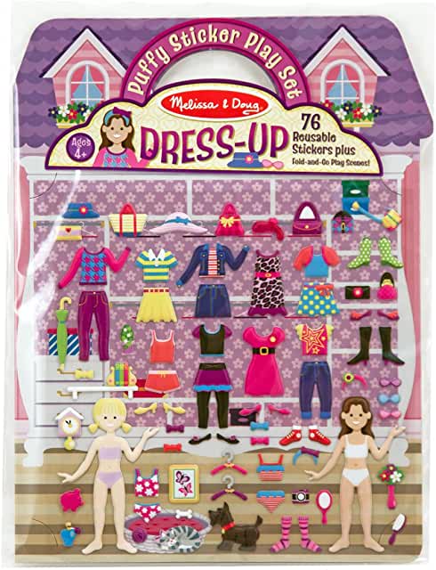 Dress-Up Reusable Puffy Stickers