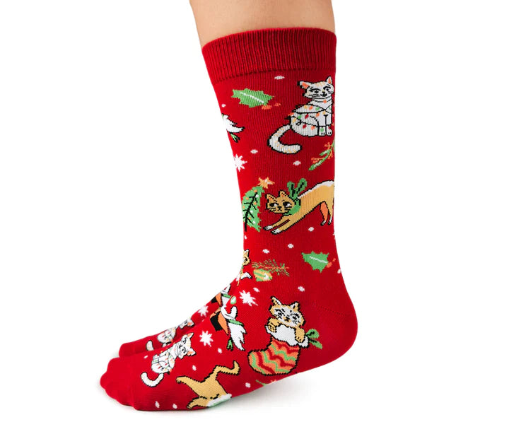 Feline Festive Socks - For Her