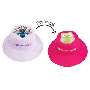 Kids/Baby UPF50+ Sun Hat - Peacock/Owl