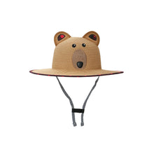 Load image into Gallery viewer, Kids&#39; Straw Hat - Bear

