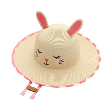Load image into Gallery viewer, Kids&#39; Straw Hat - Bunny
