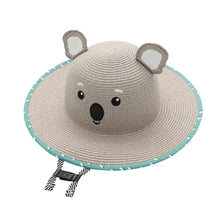Load image into Gallery viewer, Kids&#39; Straw Hat - Koala
