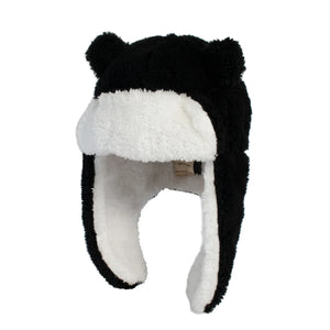 Black Sherpa Trapper Hat 6-24MON