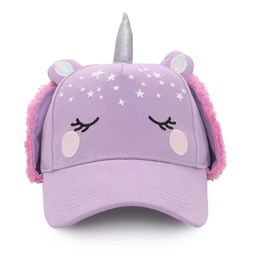 Kids Cap with Earflaps - Unicorn