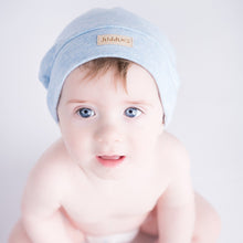 Load image into Gallery viewer, Newborn Hat - Blue Fleck
