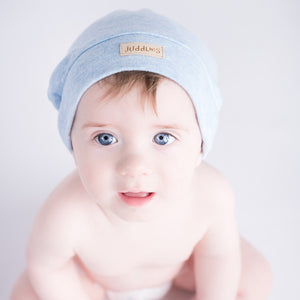 Newborn Hat - Blue Fleck