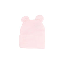 Load image into Gallery viewer, Pink Newborn Hat with Ears
