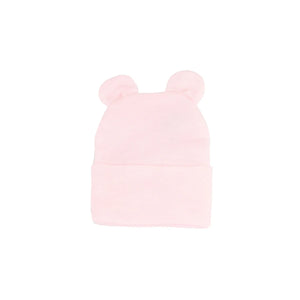 Pink Newborn Hat with Ears