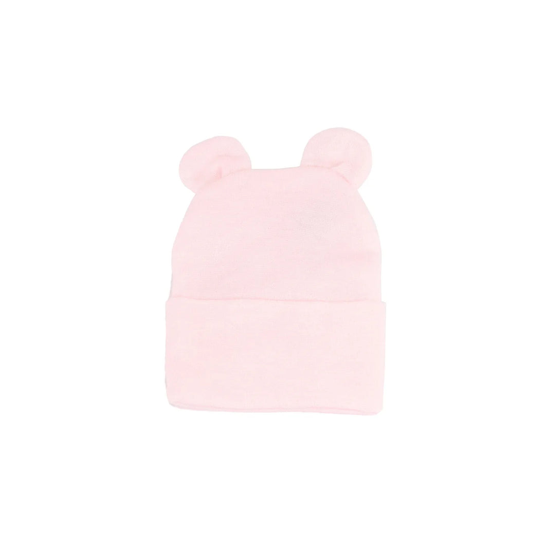 Pink Newborn Hat with Ears