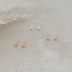 Kisses Studs - Silver
