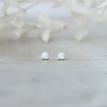 Load image into Gallery viewer, Marlow Studs - Silver/Opalite
