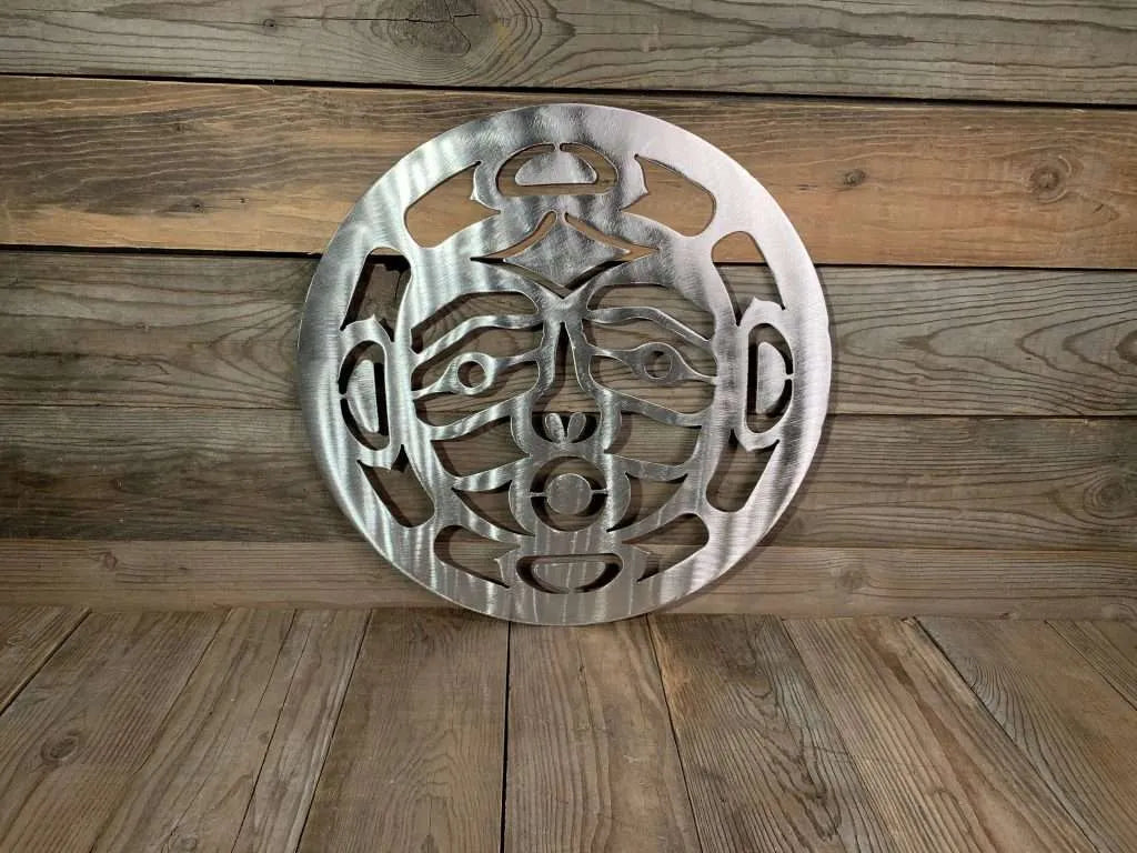 Moon Brushed Steel First Nations Wall Art