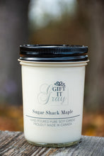 Load image into Gallery viewer, Sugar Shack Maple Gift It Gray Soy Candle
