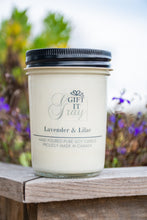 Load image into Gallery viewer, Lavender &amp; Lilac Gift It Gray Soy Candle
