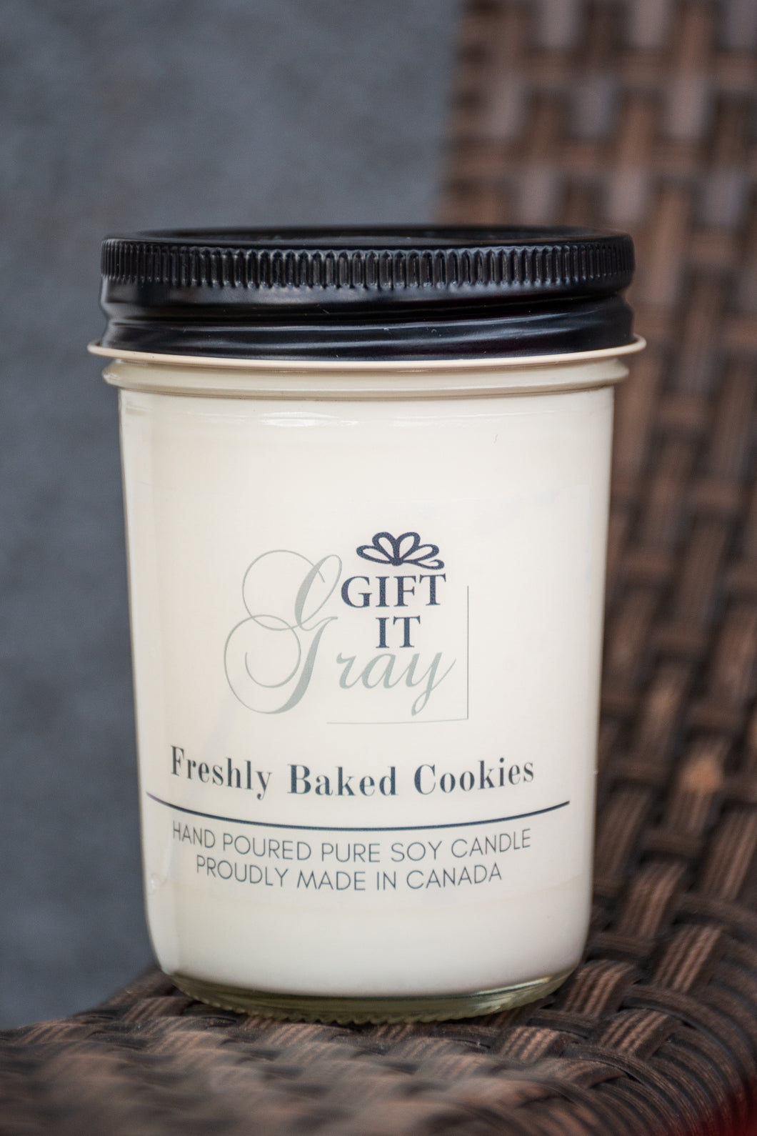 Freshly Baked Cookies Gift It Gray Soy Candle