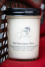 Load image into Gallery viewer, Oh Christmas Tree Gift It Gray Soy Candle
