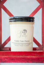 Load image into Gallery viewer, Candy Cane Forest Gift It Gray Soy Candle
