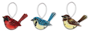 Glass Bird Ornament - Assorted