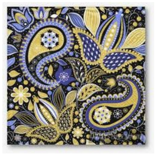 Ethnic Graphic with Paisley Luncheon Napkins
