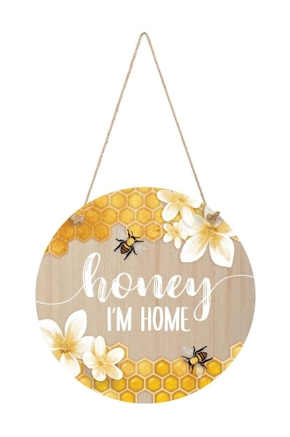 Honey I'm Home Round Wall Hanging