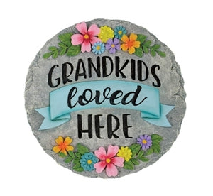 Grandkids Loved Here Garden Stone