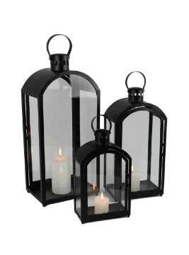 Black Metal Arched Lantern