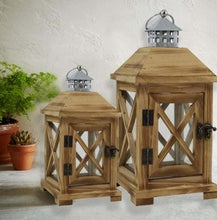 Load image into Gallery viewer, Large Decorative Wooden Lantern
