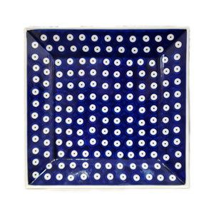9"x9" Platter - Polka Dot